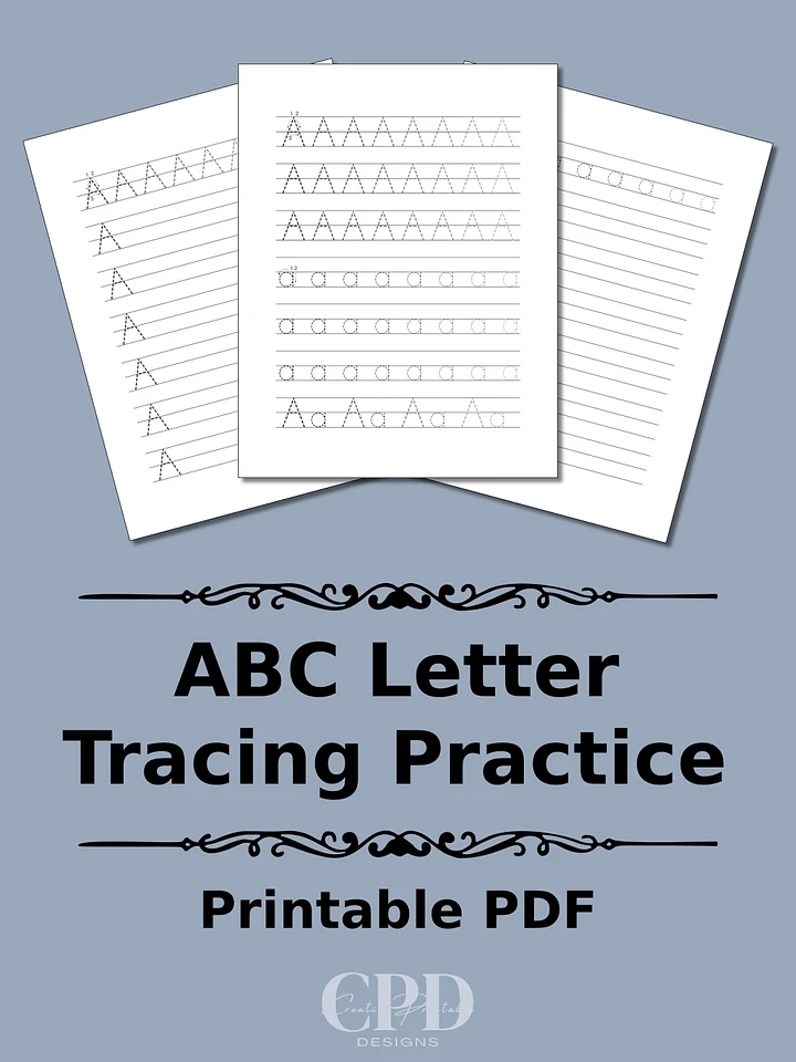 Printable ABC Letter Tracing Practice Pages product image (1)