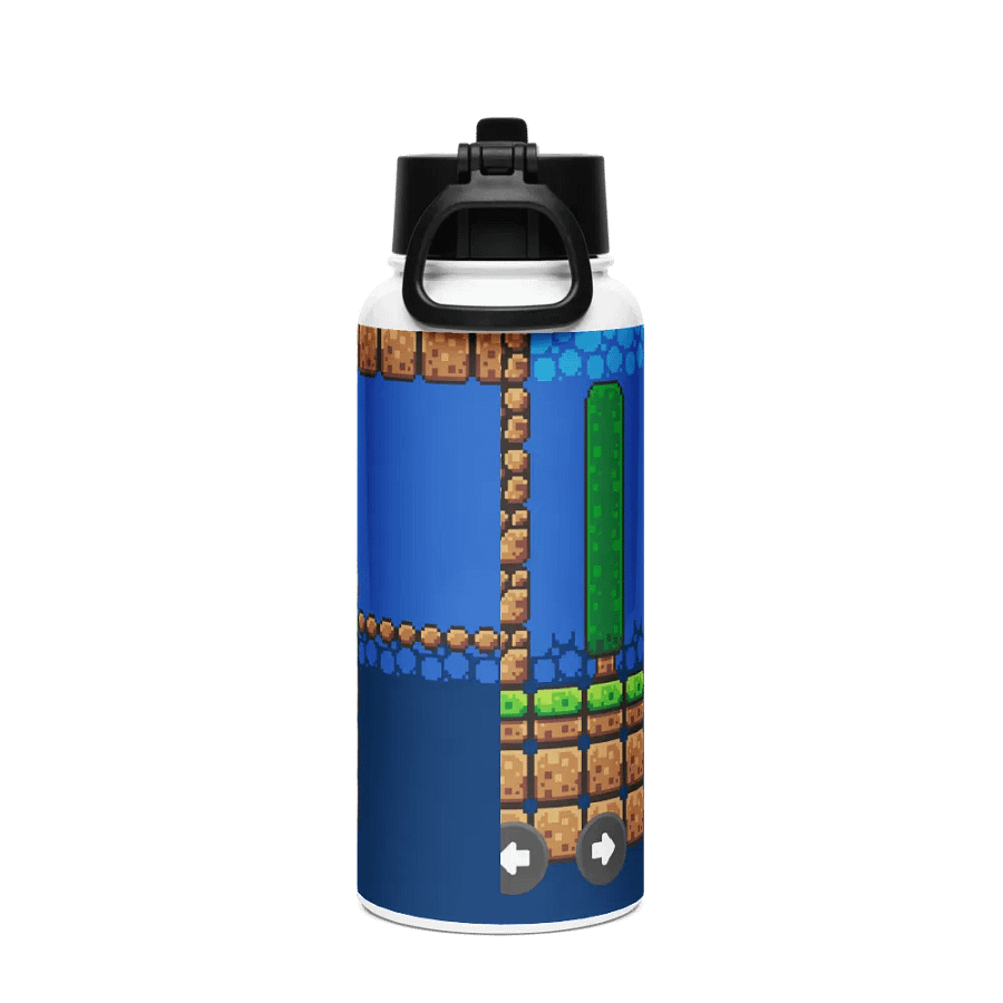 Pixel Adventure rorun Stainless Steel Water Bottle product image (2)