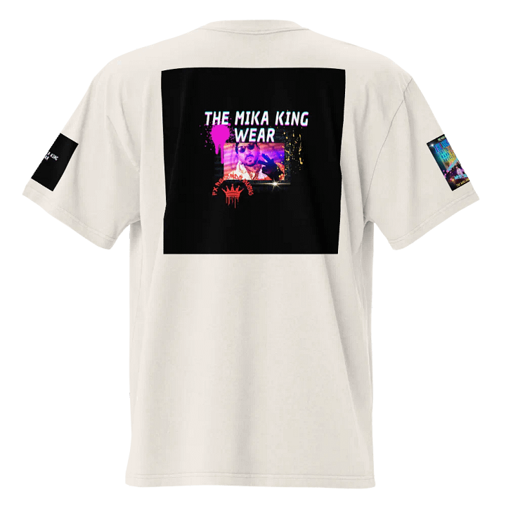 Camiseta premium de peso pesado para hombre de Cotton Heritage tHE mIKA kING Desing Model Gang Street Hussle Gang product image (2)