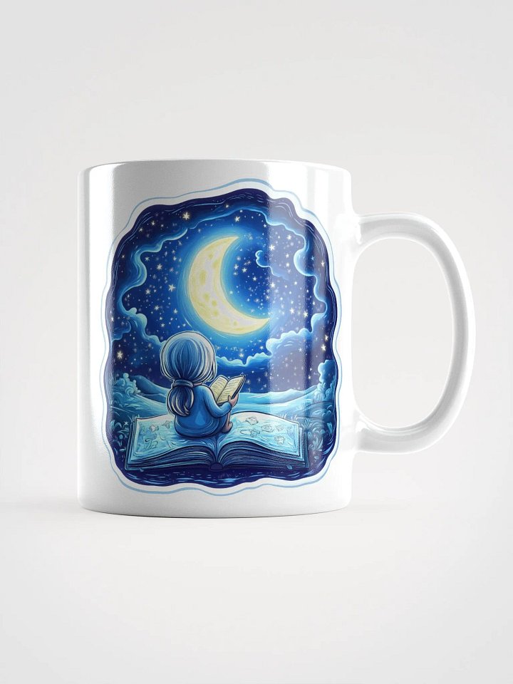 Moonlit Storytime White Mug product image (2)