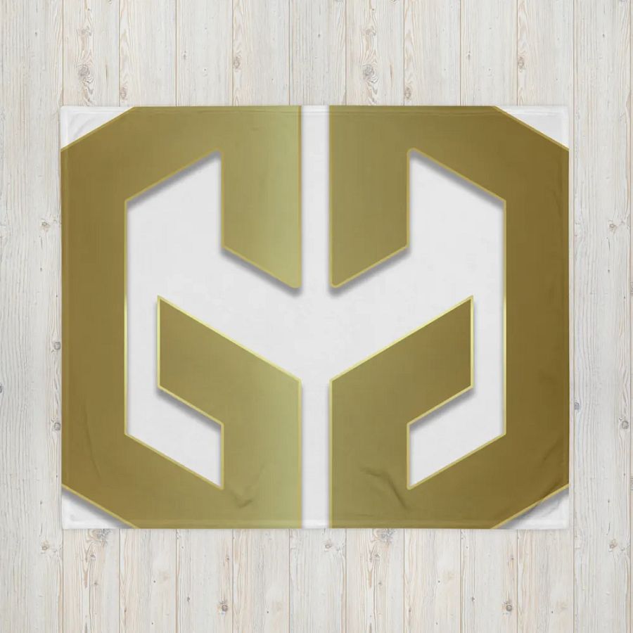 Golden Geometric Illusion Throw Blanket product image (16)