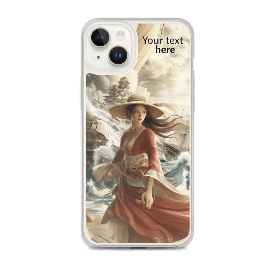 Red Kimono and Straw Hat iPhone® Clear Case product image (1)