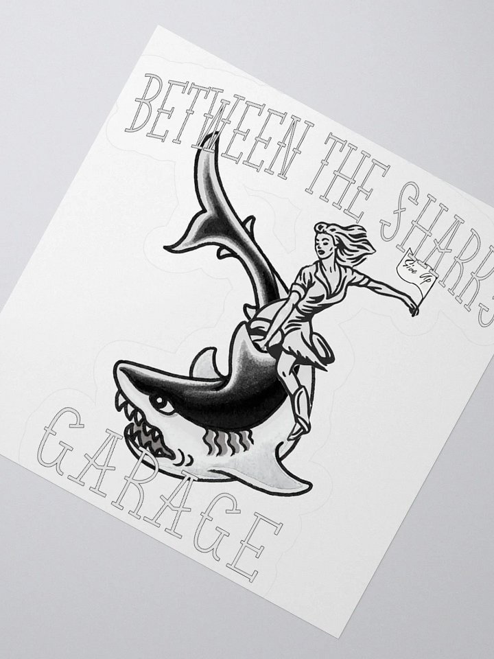 Between the Sharks Sharkrider Logo White BG 3x3 product image (2)
