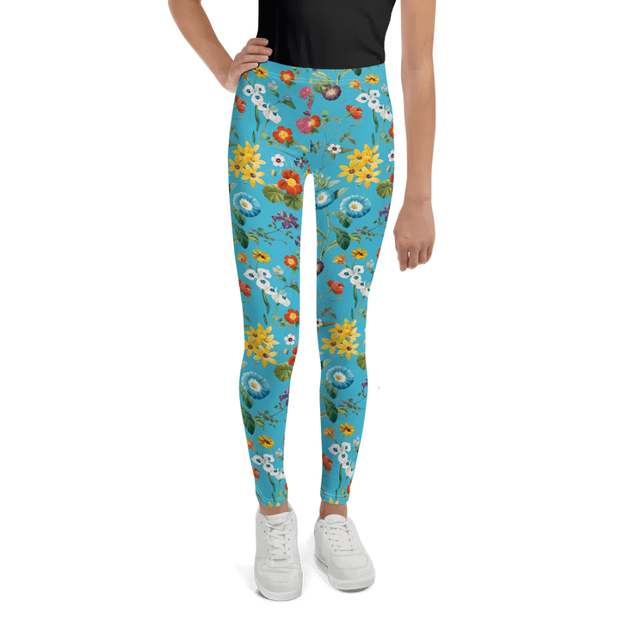 'Floral Delight' All-Over Print Youth Leggings product image (1)