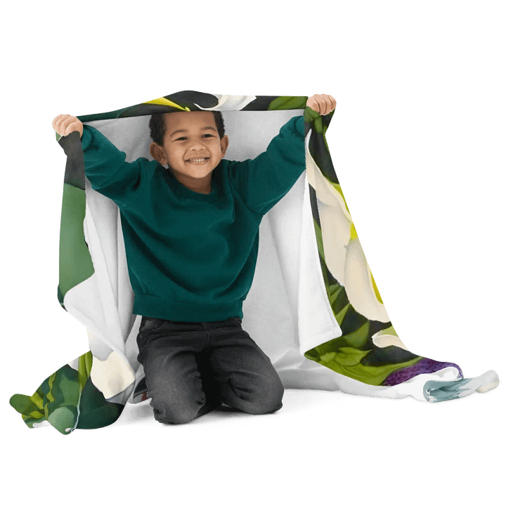 Calla Lily Easter White Lilies Garden Flowers Throw Blanket product image (2)