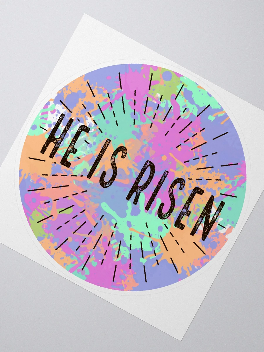 Paint Splatter He Is Risen Sticker product image (1)