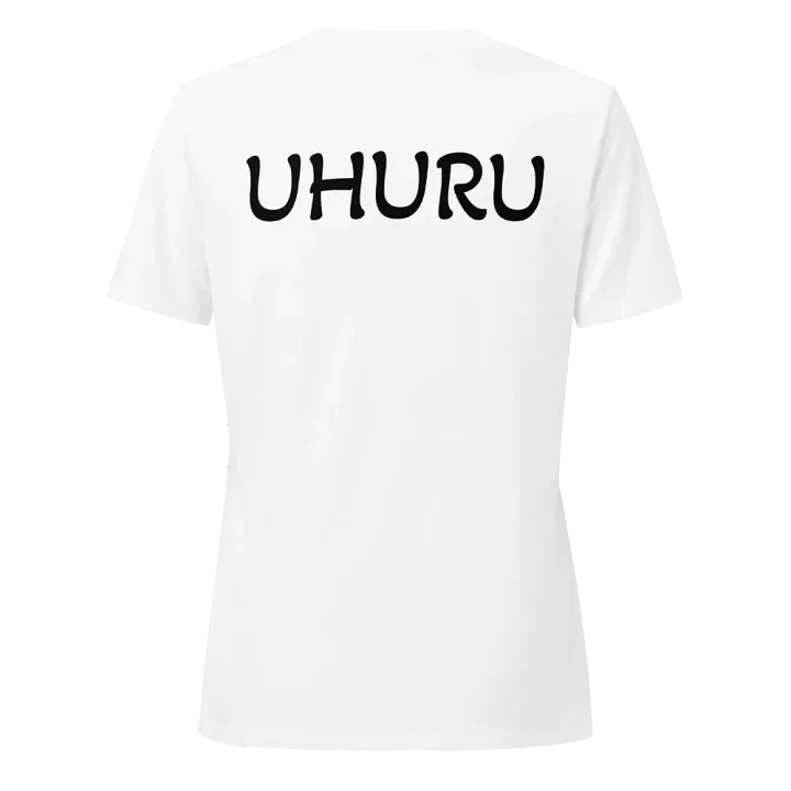 Uhuru - Women's White Africa Pattern Tee product image (2)