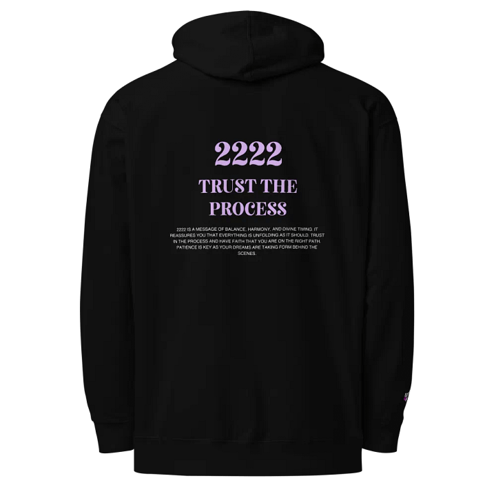 2222 Trust the Process Unisex Hoodie – Stay Balanced & Patient product image (1)