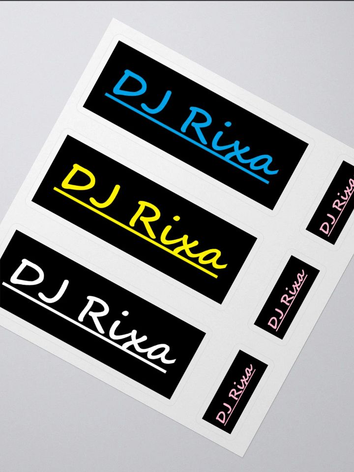 DJ Rixa Logo Stickers 6-pack product image (2)