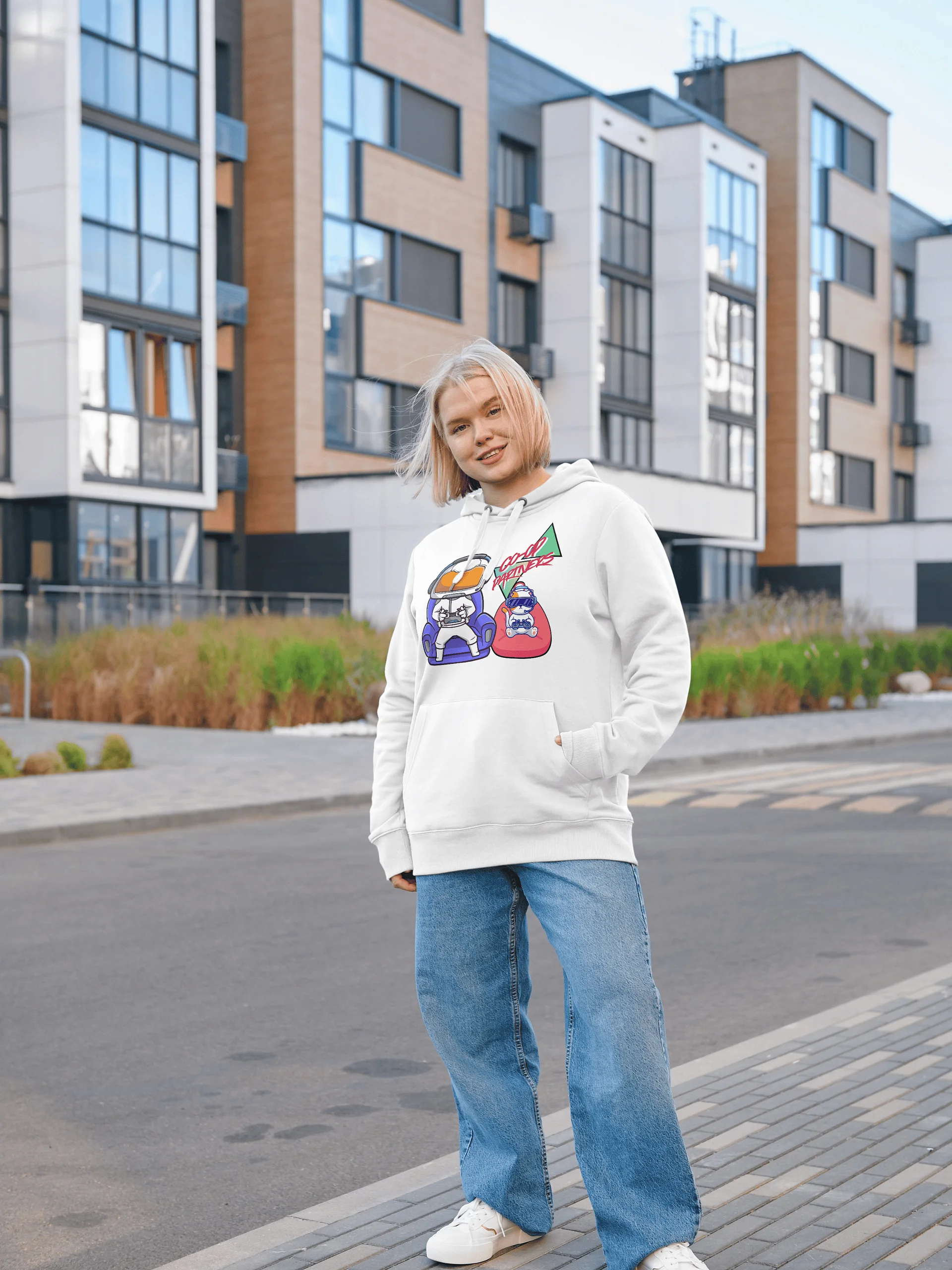 Co-Op Partner Hoodie | Cute Gamer & Cat Hoodie product image (61)