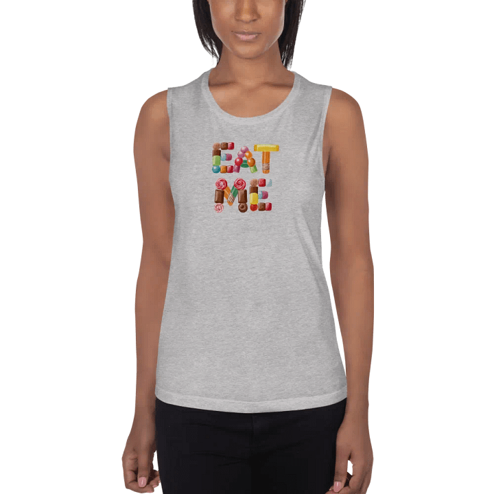 Eat Me candy flowy women's tank top. product image (13)