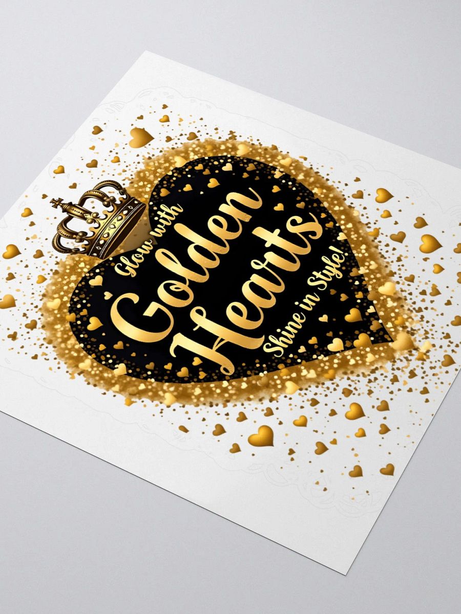 Black History Month Golden Hearts Shine in Style Kiss Cut Stickers product image (7)