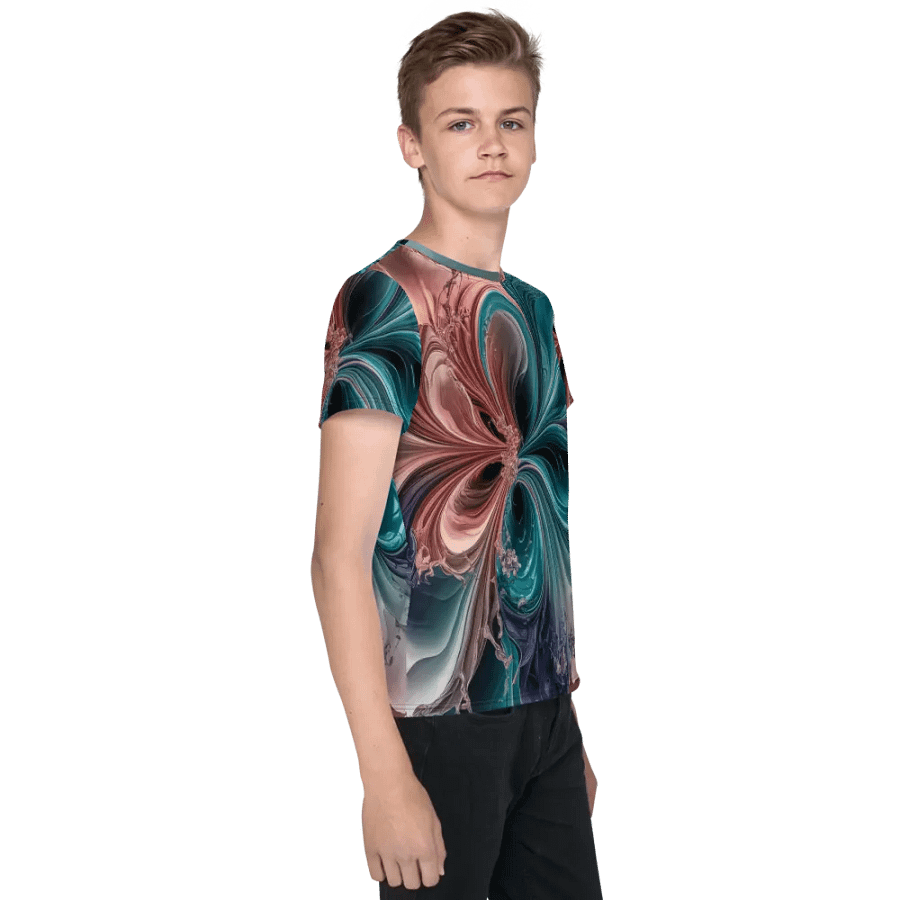 Liquid Color PT, Unisex Youth Crew Neck T-Shirt product image (4)