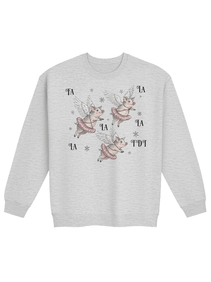 Anti Trump Christmas Holiday Flying Pig Quiet Piggy Weirdcore Sweatshirt product image (4)