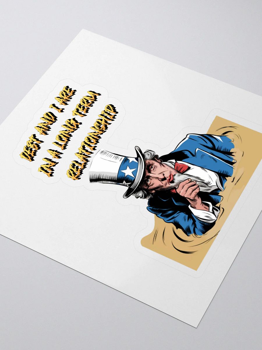 Debt And I Are In A Long Term Relationship Funny Sticker product image (3)