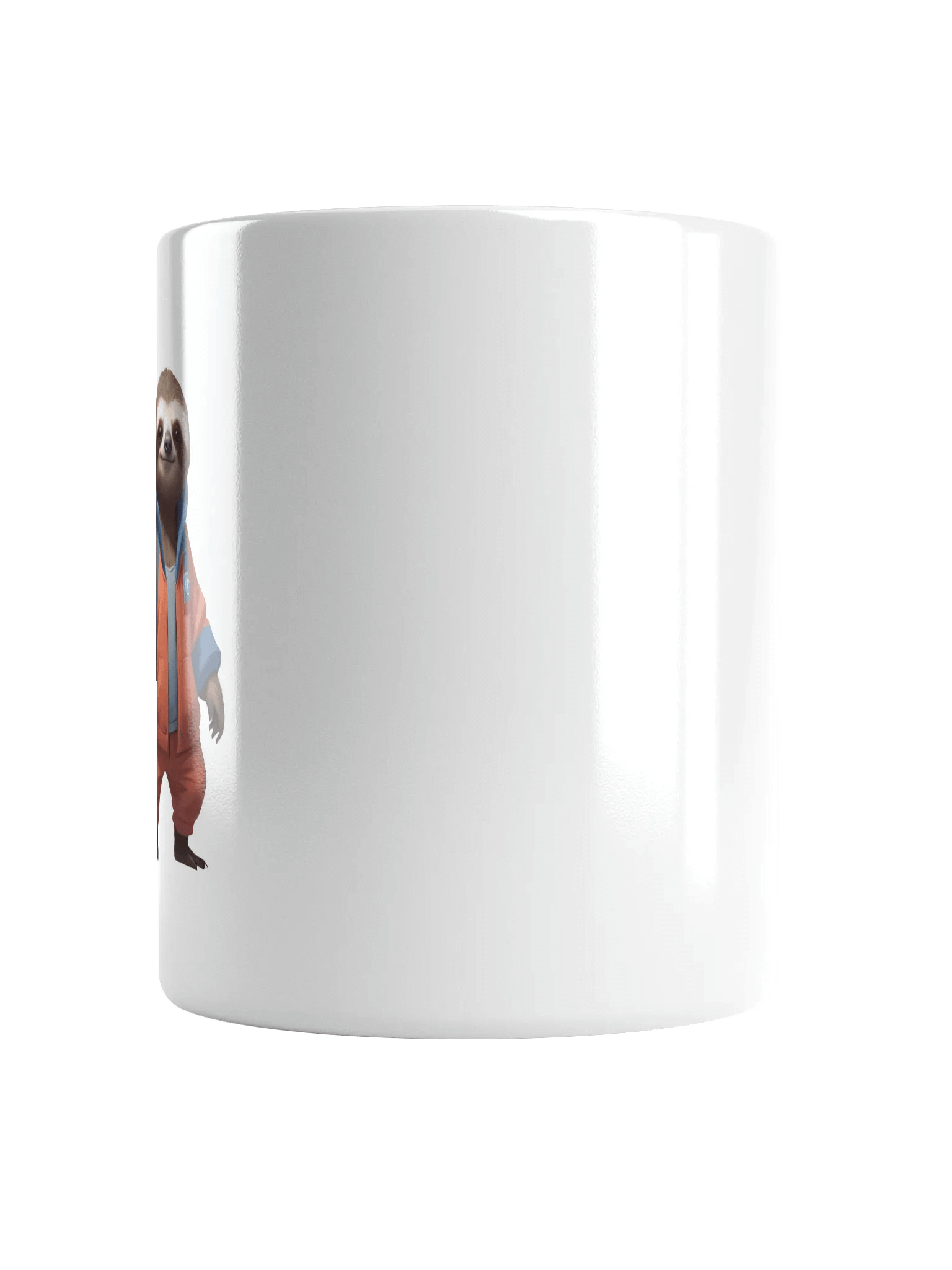 Friendly Cartoon Sloth White Mug product image (5)