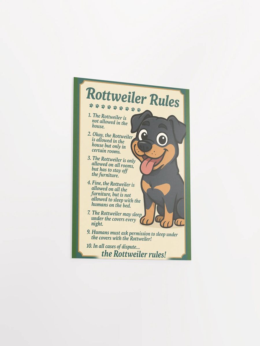 Rottweiler Rules Poster product image (13)
