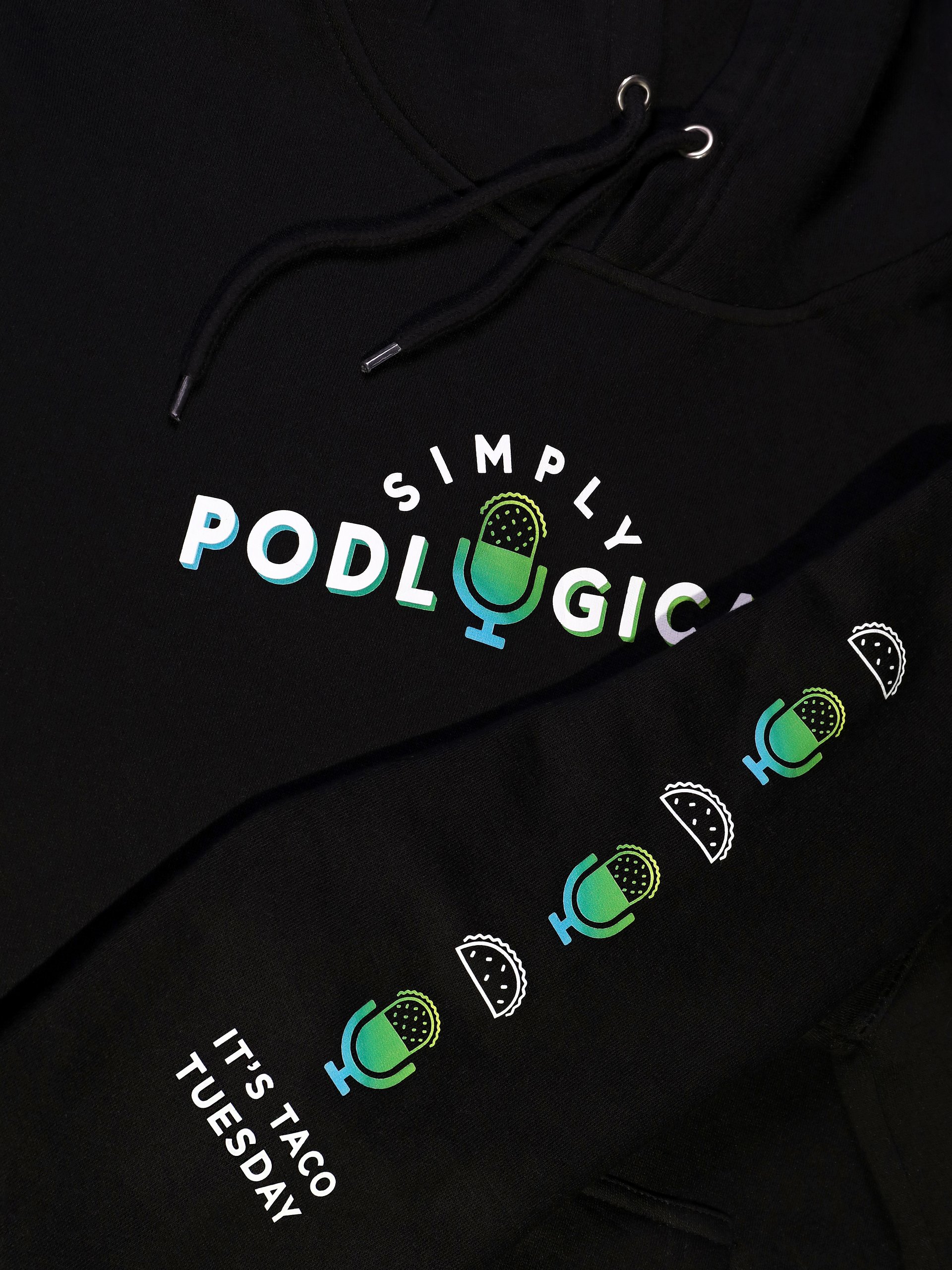 SimplyPodLogical Hoodie (Black) product image (2)