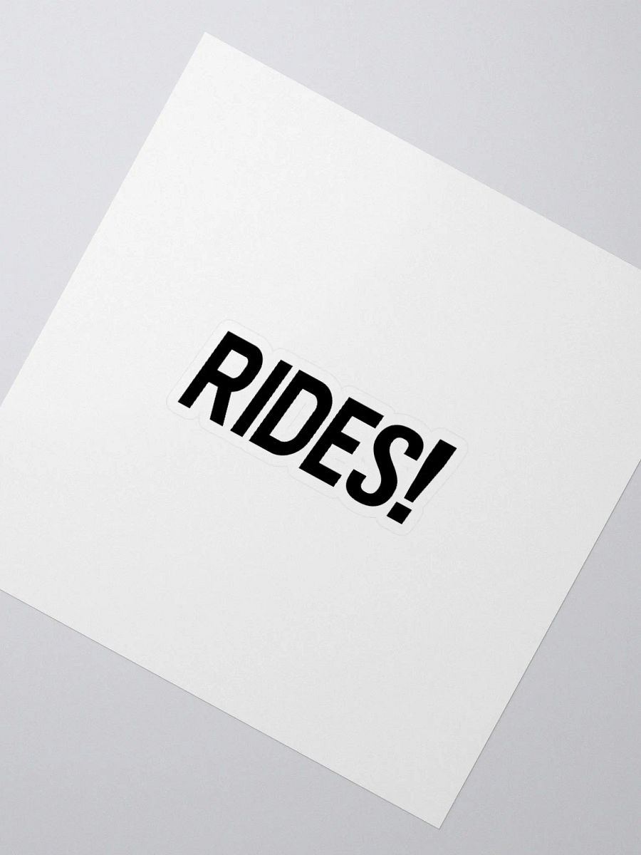 RIDES! Sticker product image (2)