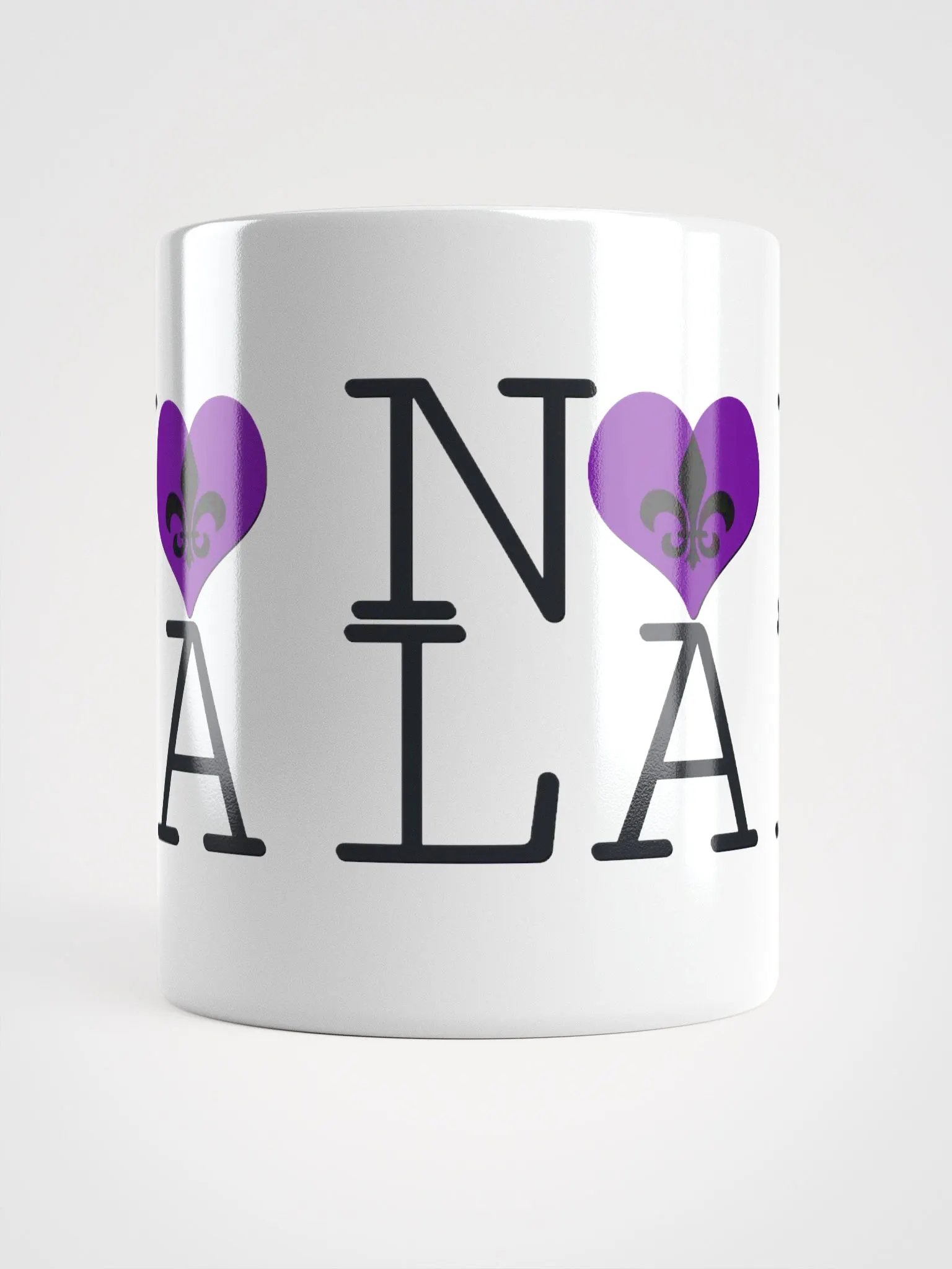 I LOVE NOLA **BIGSHOT MUG** (PURPLE HEART + IMAGE POP) product image (15)