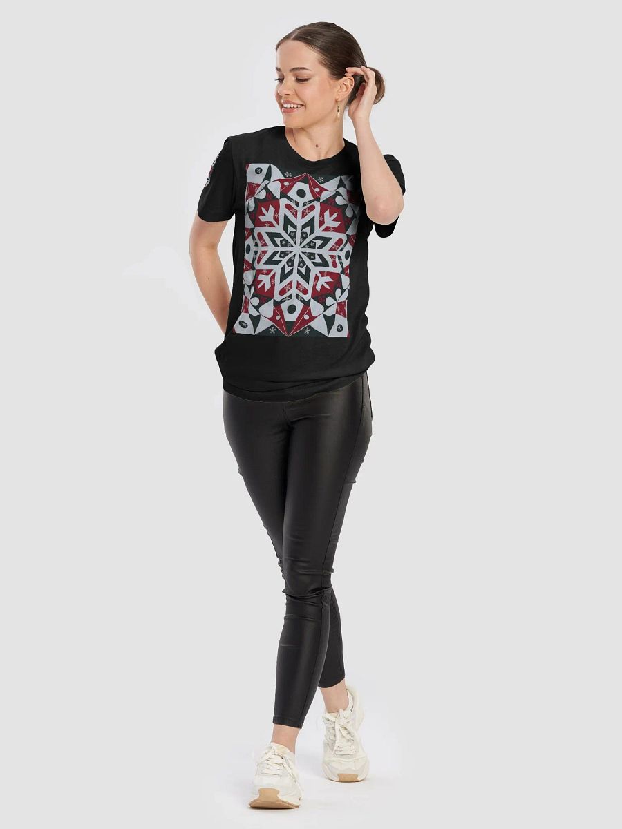 Geometric Snowflake Symmetry T-Shirt product image (10)