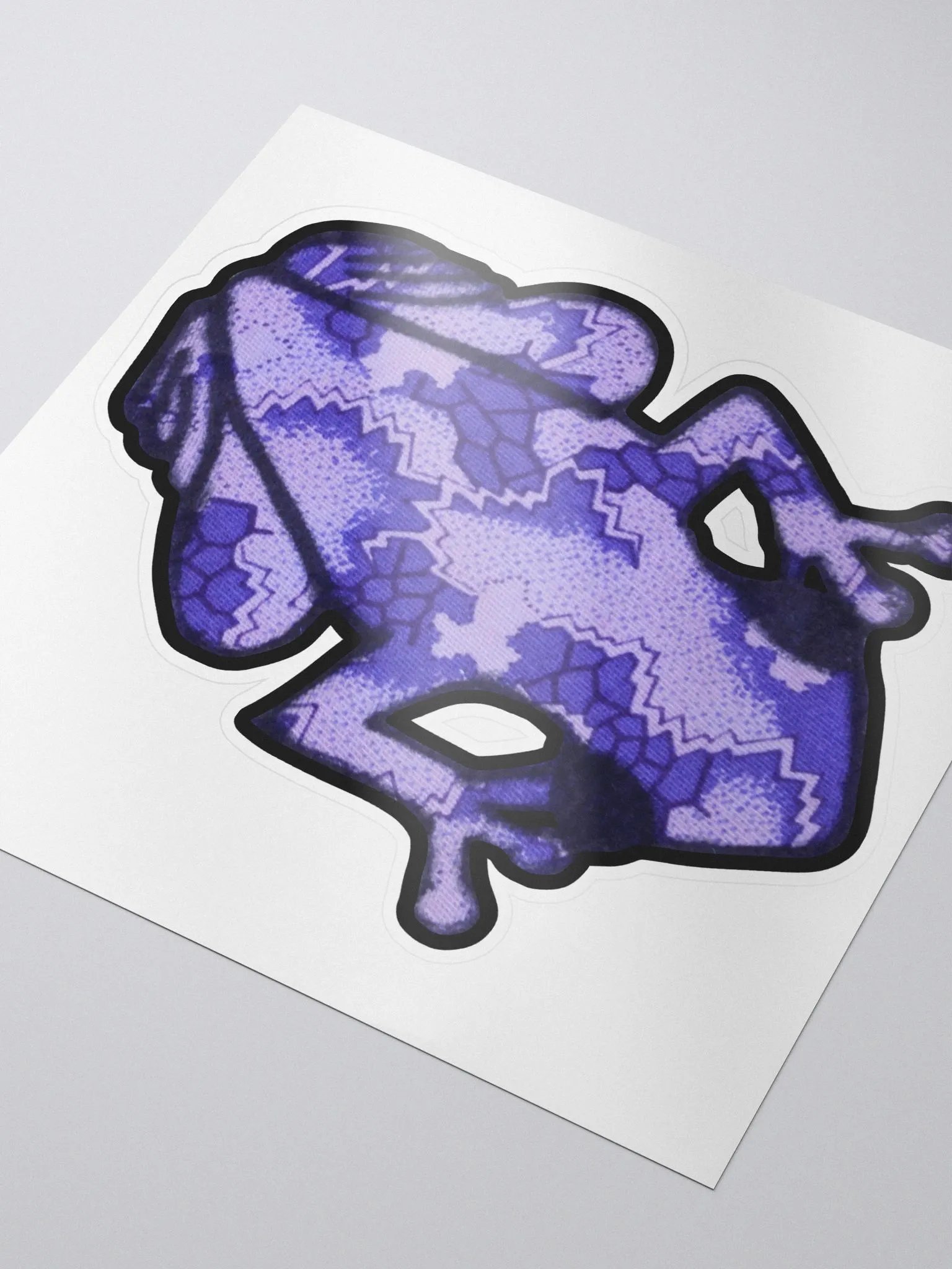 Big Frog Sticker in Periwinkle product image (3)