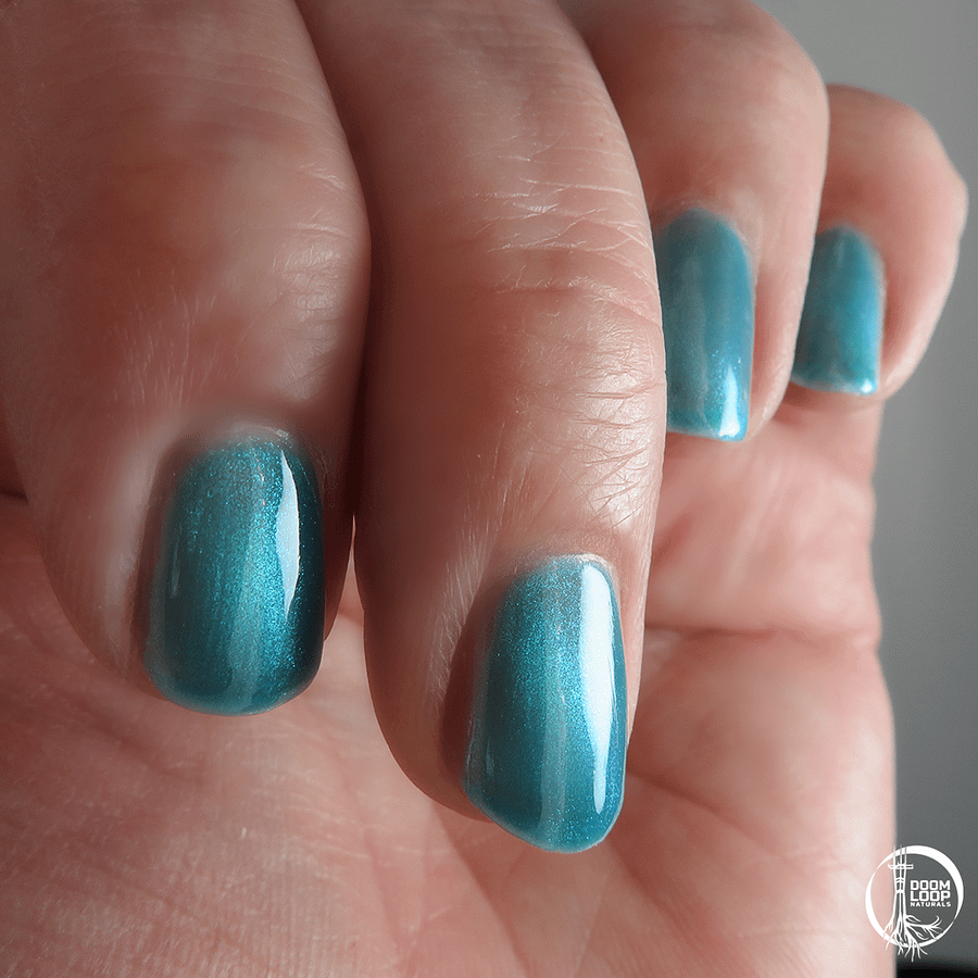 BROKEN BINARY - Neon Blue Jelly Magnetic Shimmer Polish product image (4)
