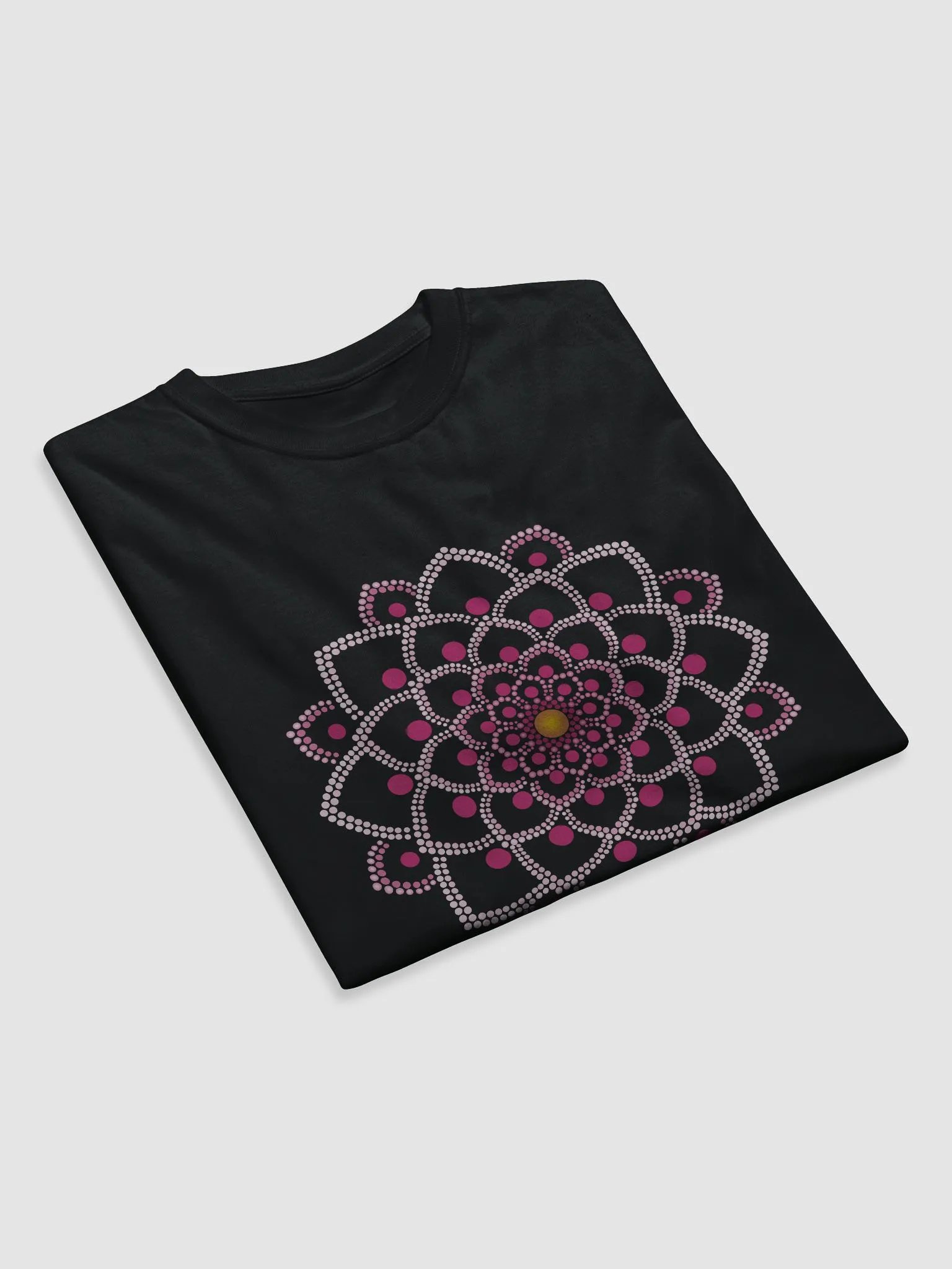 Simple Pink Mandala Unisex Organic T-Shirt product image (4)