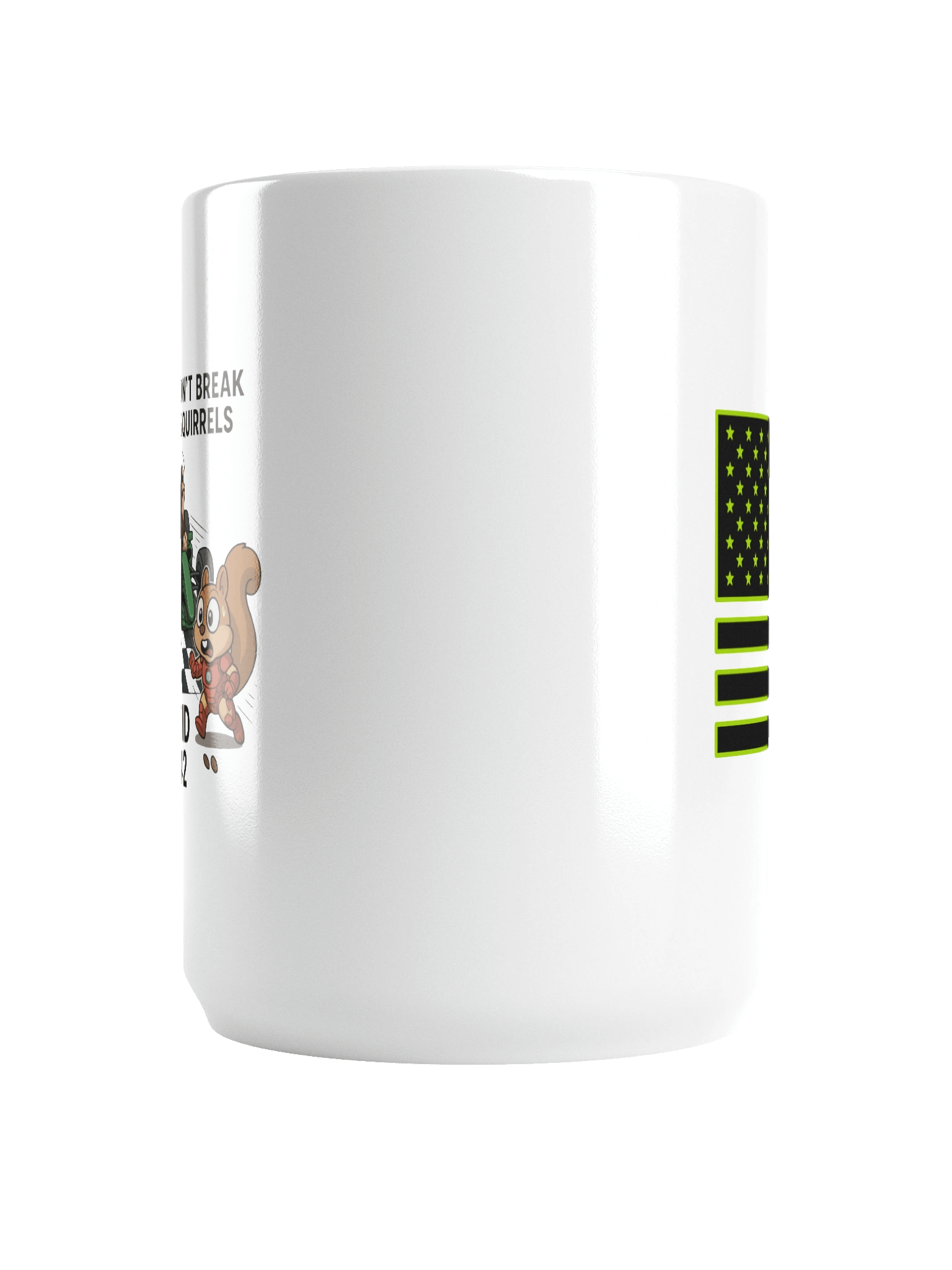 Lucid 7142 Racing Mug – We Don’t Brake for Squirrels product image (6)