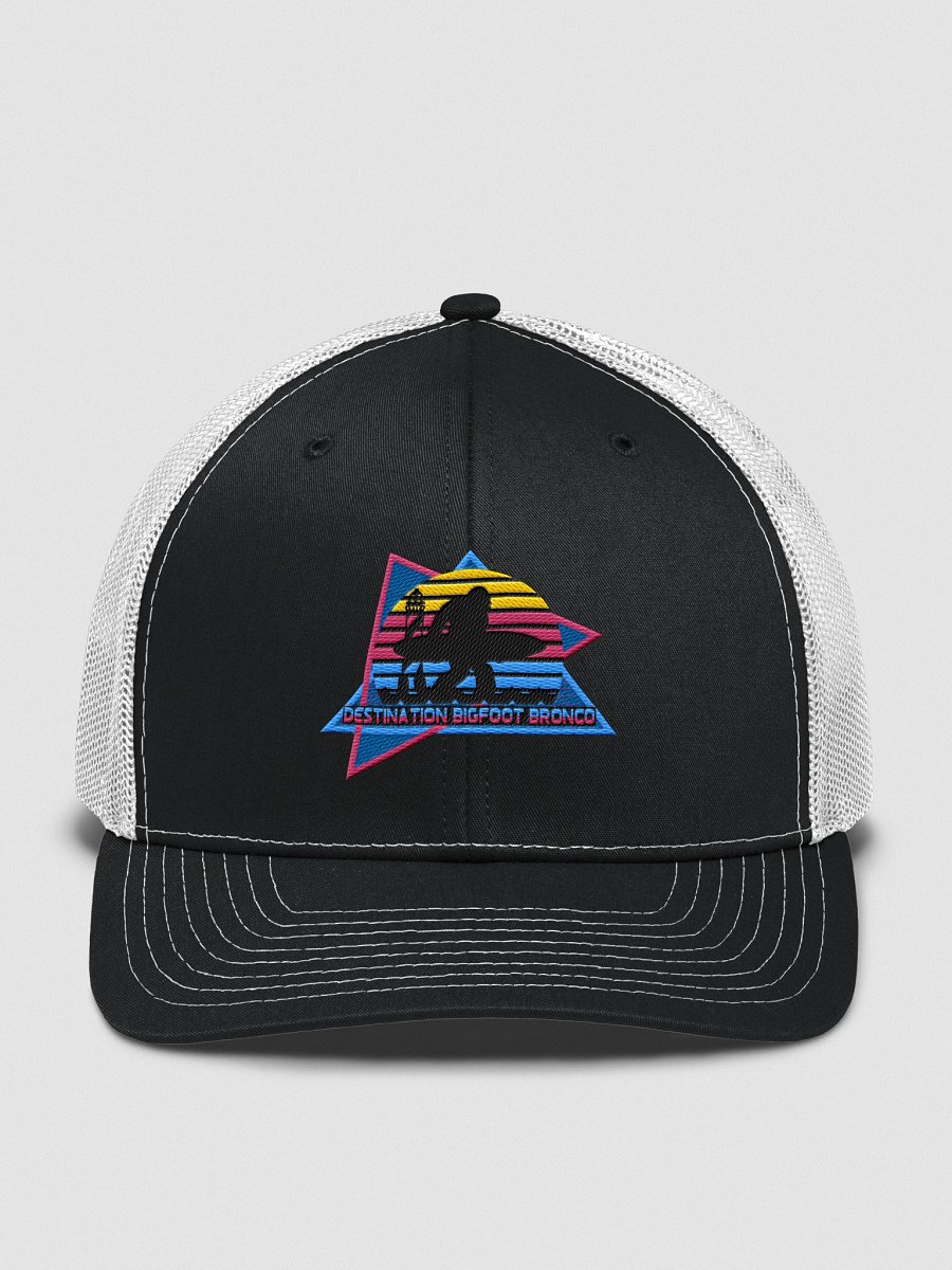 Retro-Inspired Original Two-Tone Black/White Trucker Cap product image (1)