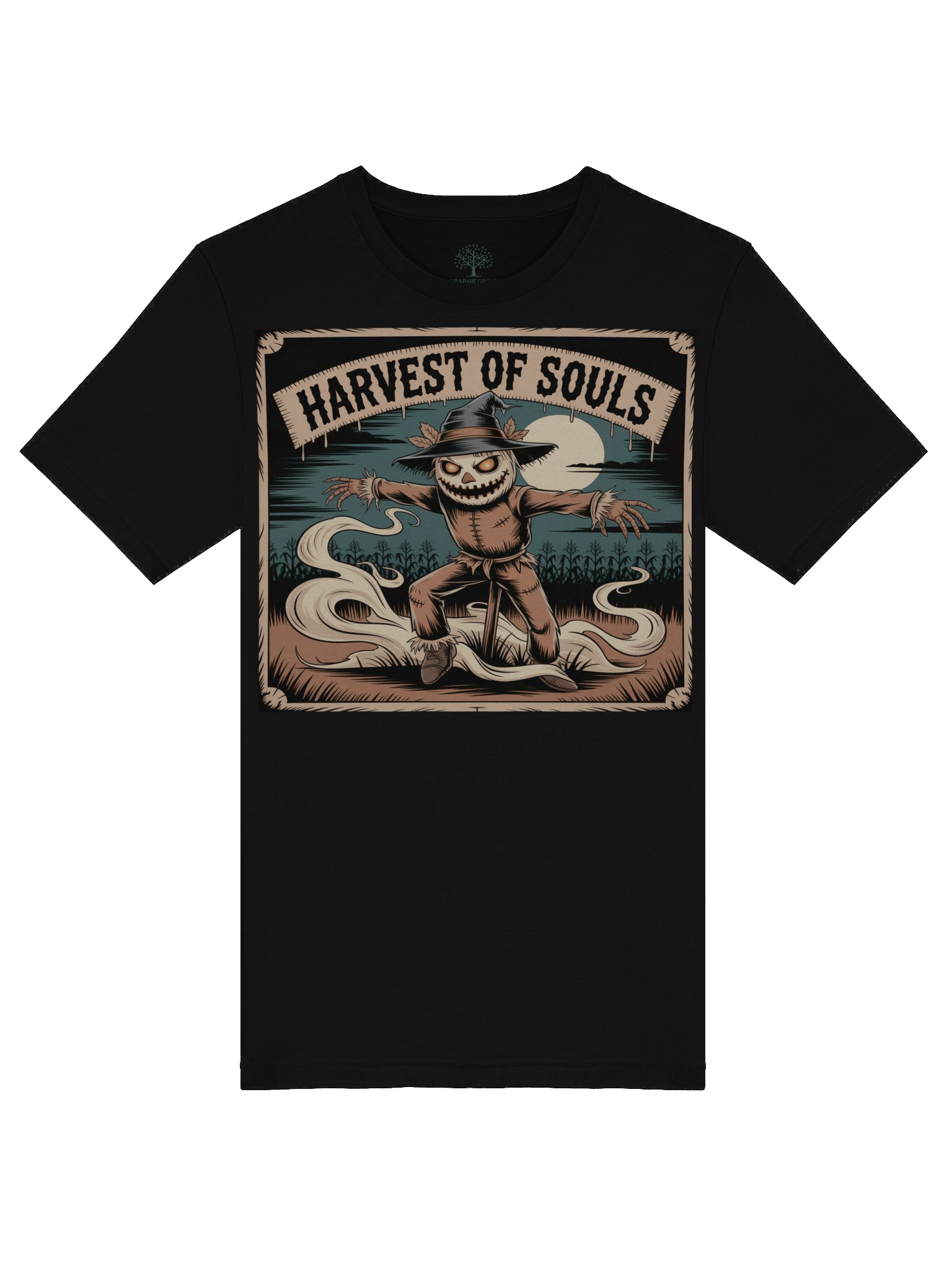 Harvest of Souls Halloween T-Shirt - Unisex Supersoft Design | Graphic Grove product image (53)