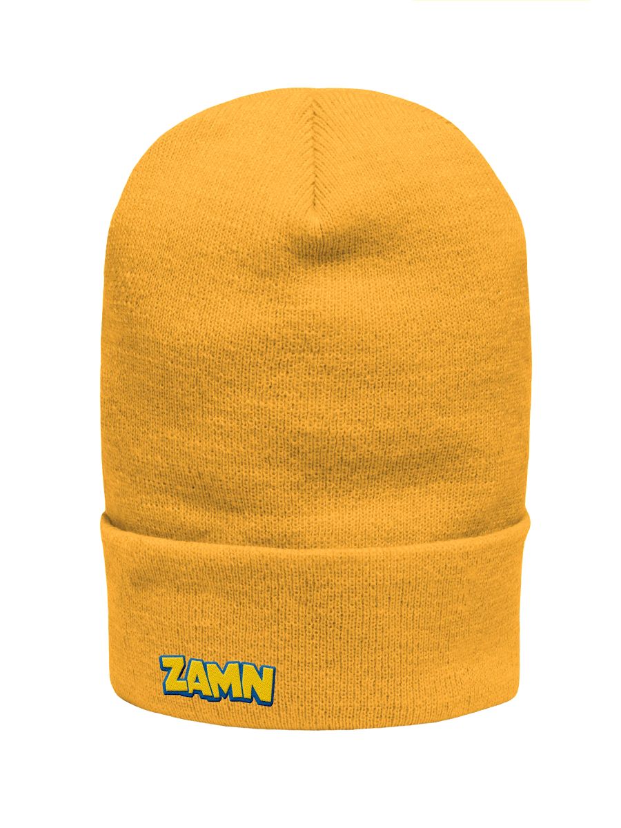 ZAMN Logo Beanie: Gold product image (1)