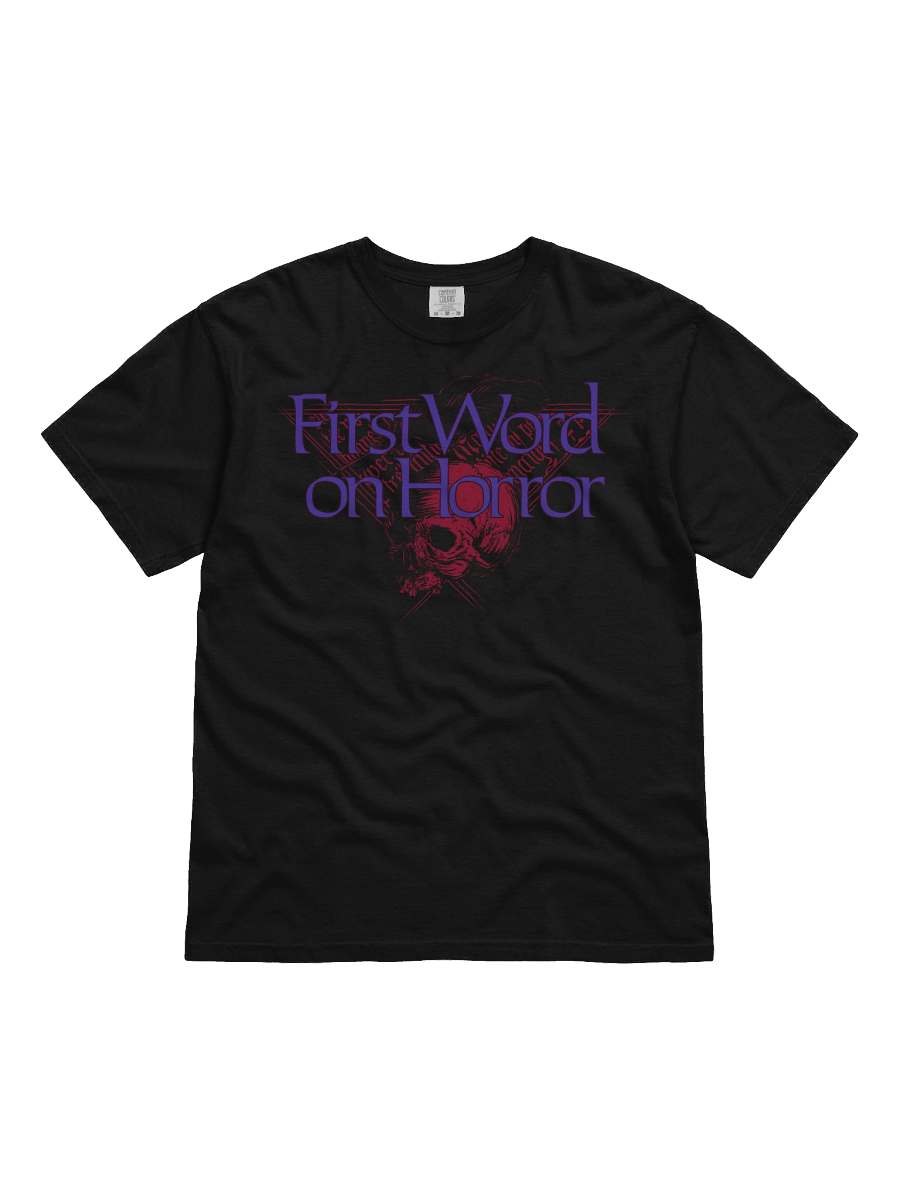First Word On Horror Logo Tee - Purple product image (1)