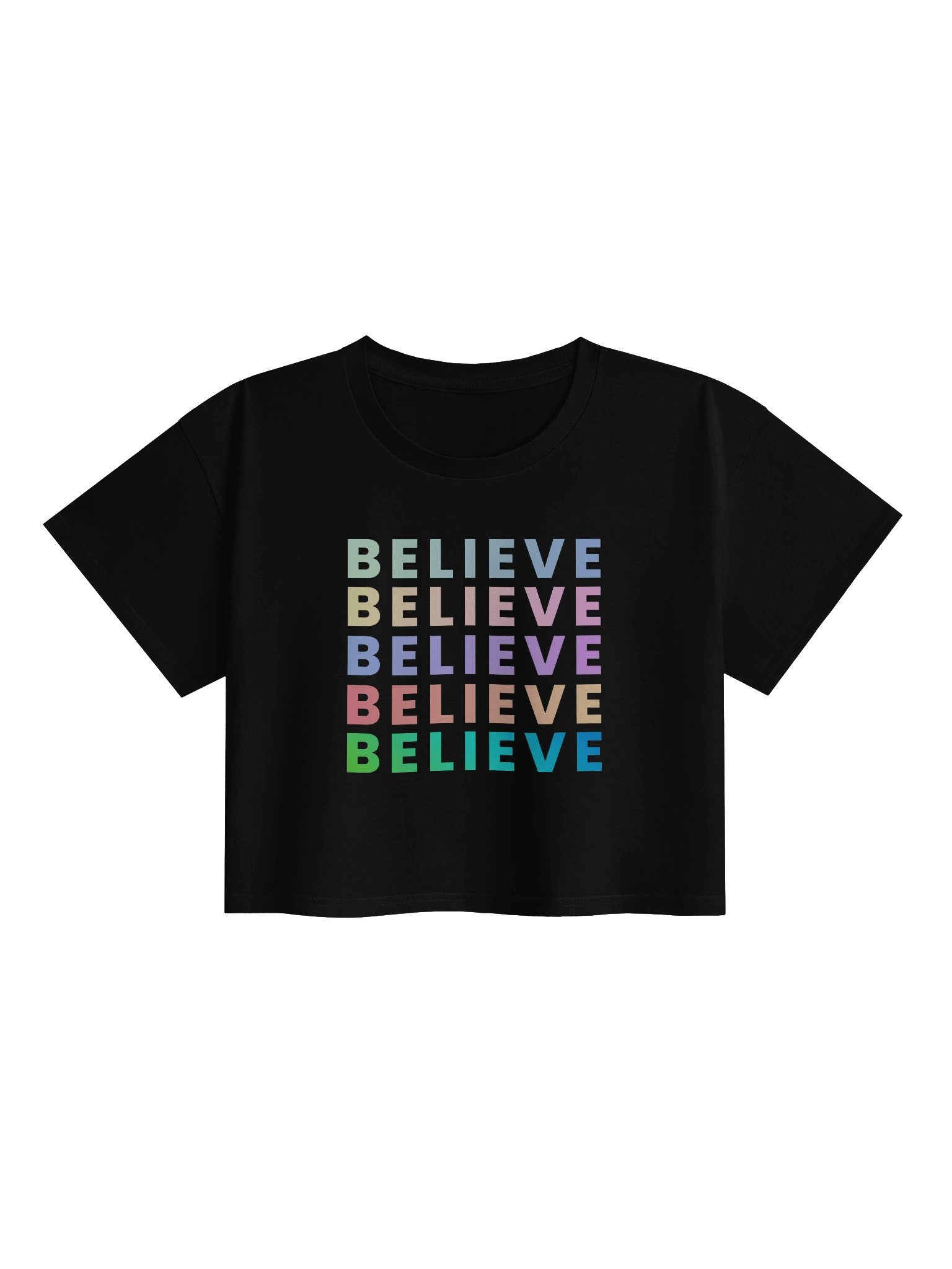 Believe Pastel Crop Top product image (4)
