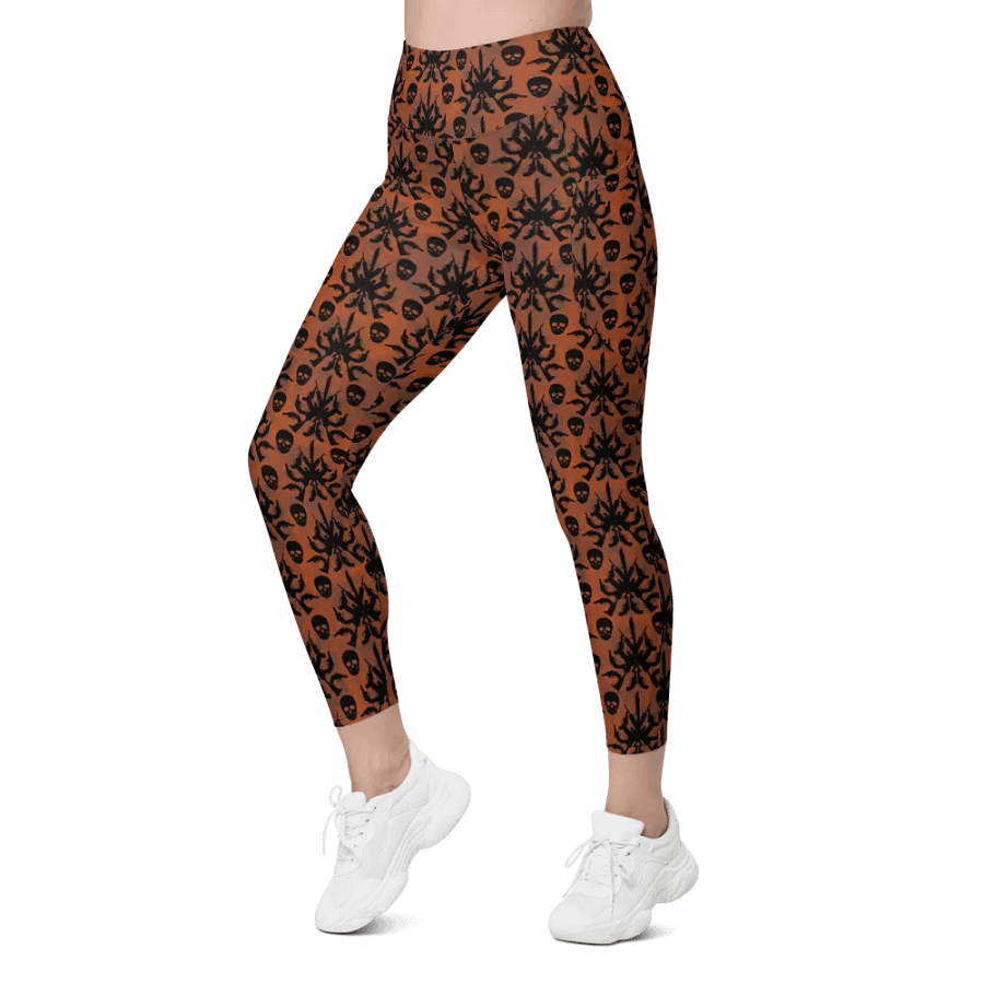 Gothic 2A High Waist Pocket Leggings - Orange product image (5)