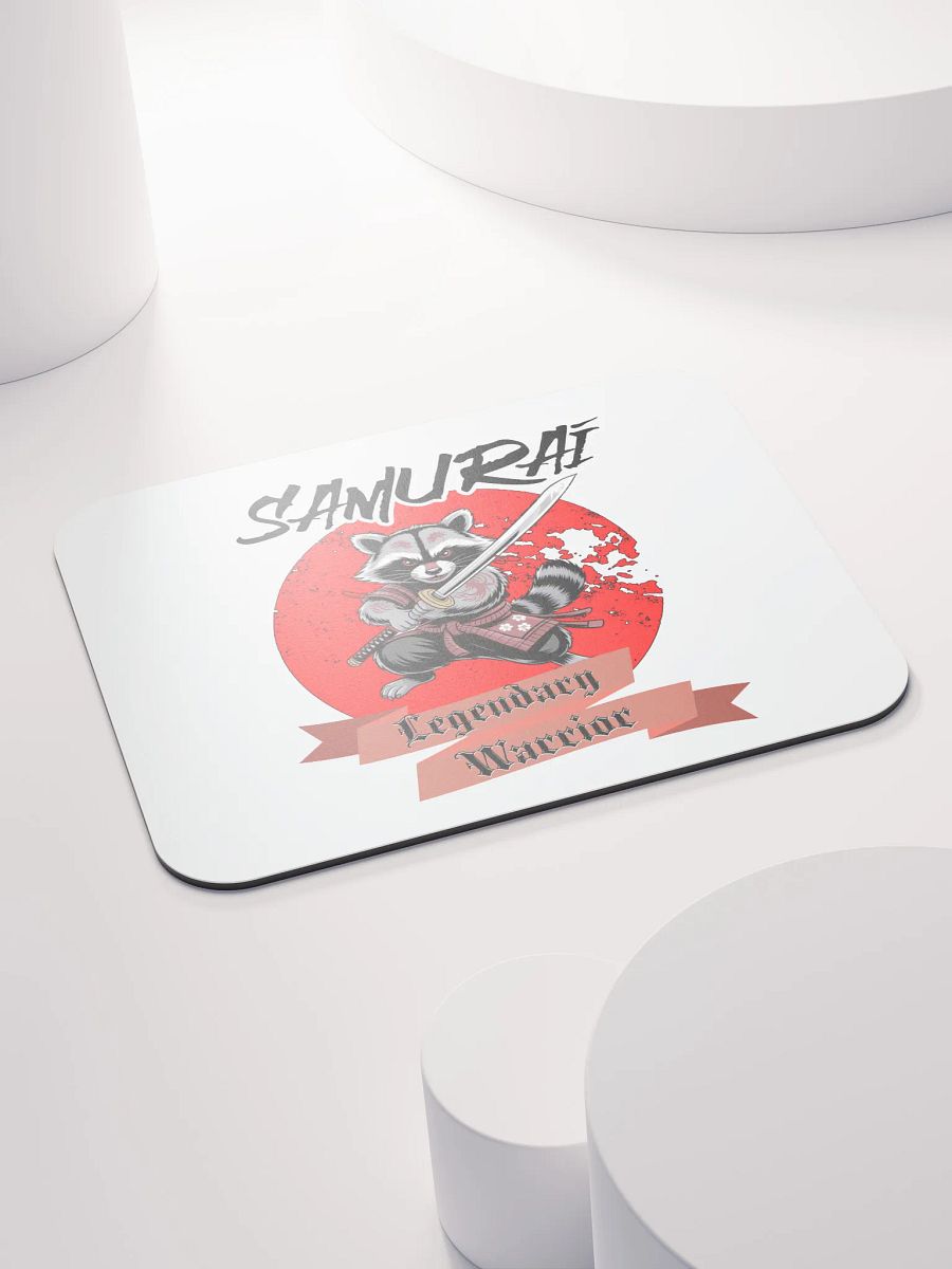 Samurai Legendary Warrior Raccoon Mouse Pad product image (4)