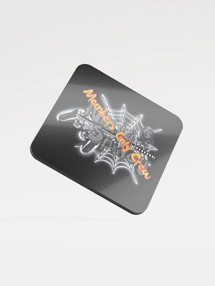 Members Only Glass Coaster (Black) product image (1)