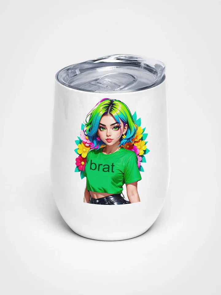 Brat - Wine Tumbler Cup - 12 oz - High-Grade Stainless Steel - v1 product image (1)
