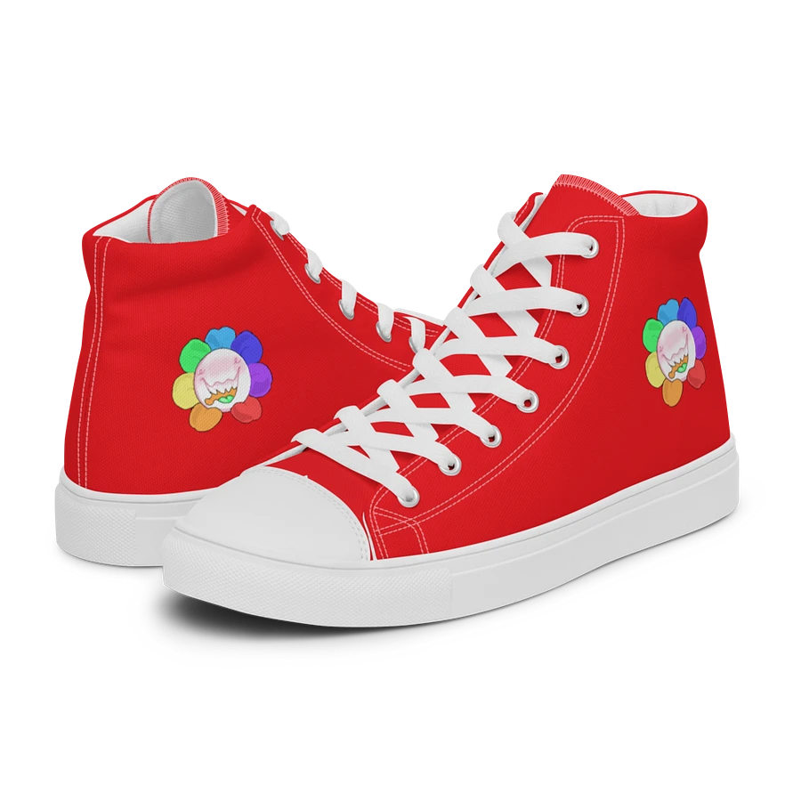 Red and White Flower Sneakers product image (16)
