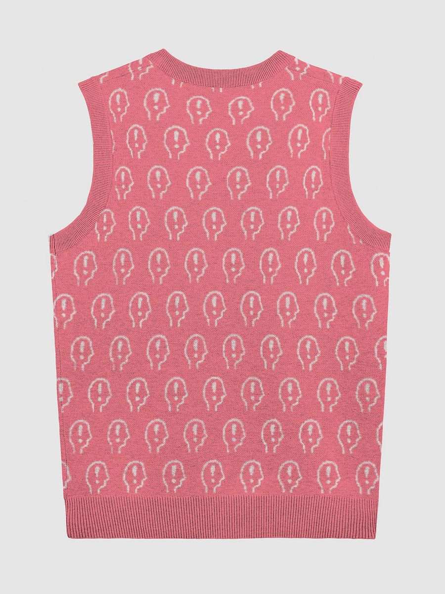 EXCLAIMING MENTALLY (duotone pink) knitwear vest product image (9)