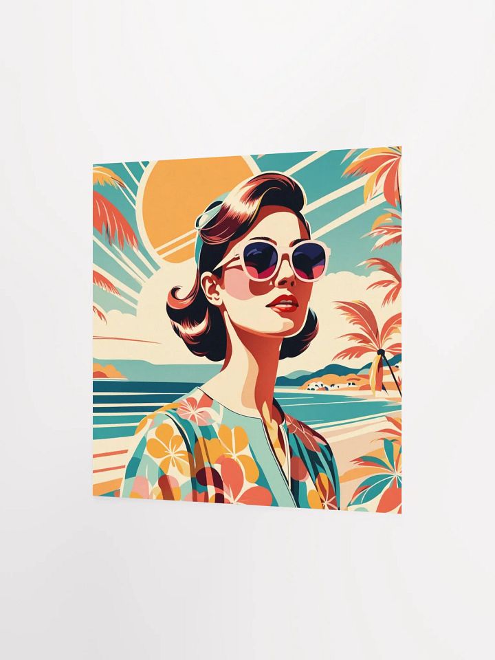Woman and Palm Trees Poster product image (2)