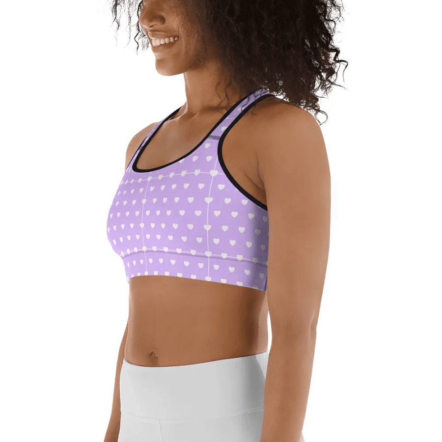 Pastel Heart Seamless Pattern Sports Bra - V3 product image (4)