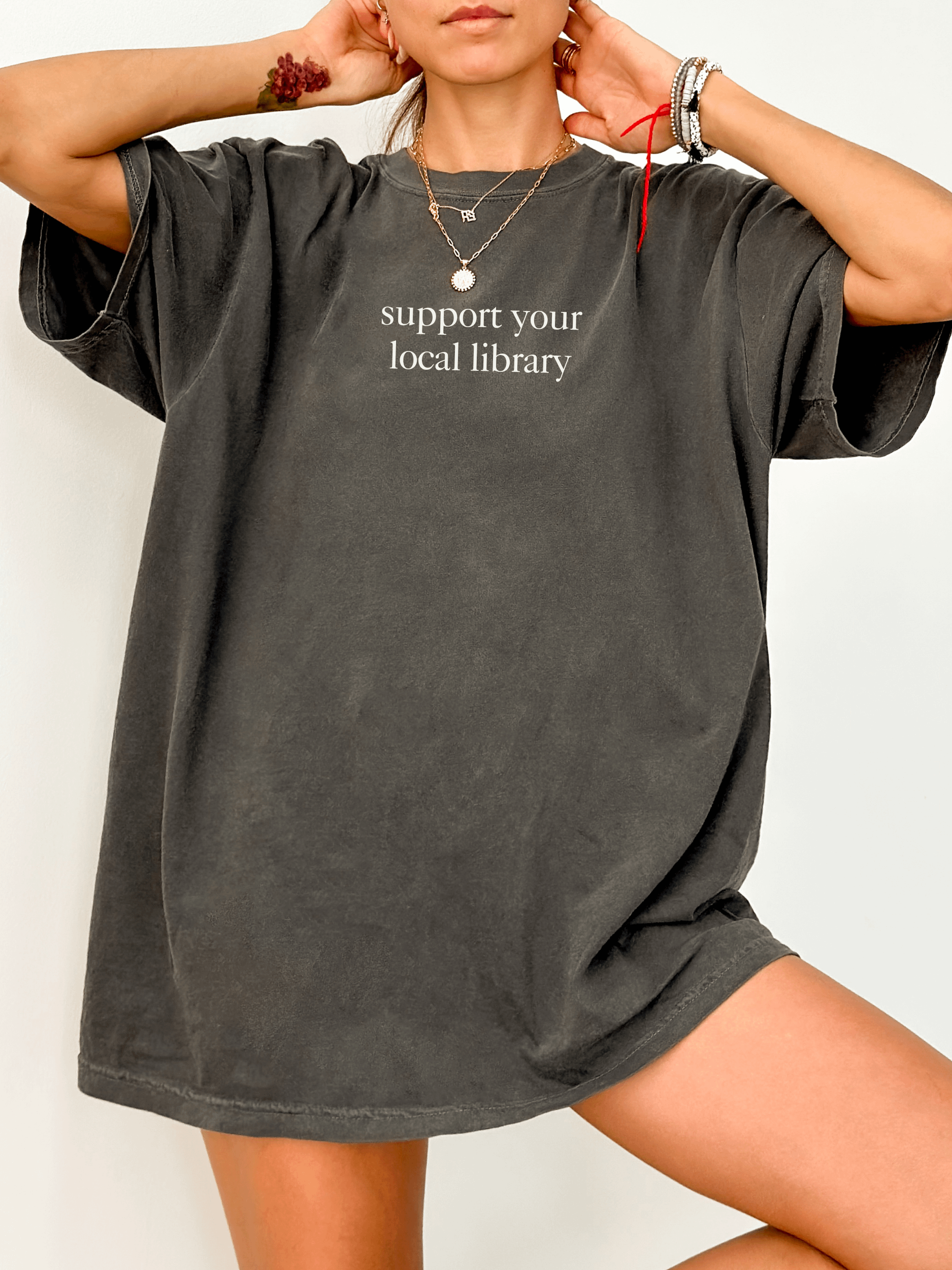 Comfort Colors Support Your Local Library T-Shirt product image (1)