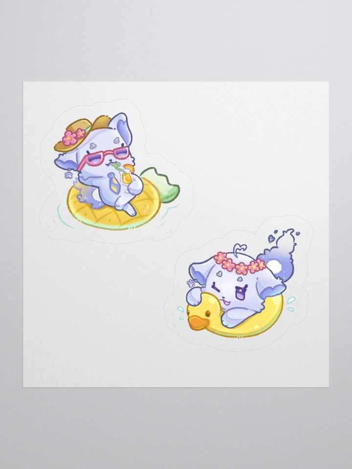 [ppan-biri] Floofling Sticker Set (3" x 3") product image (1)