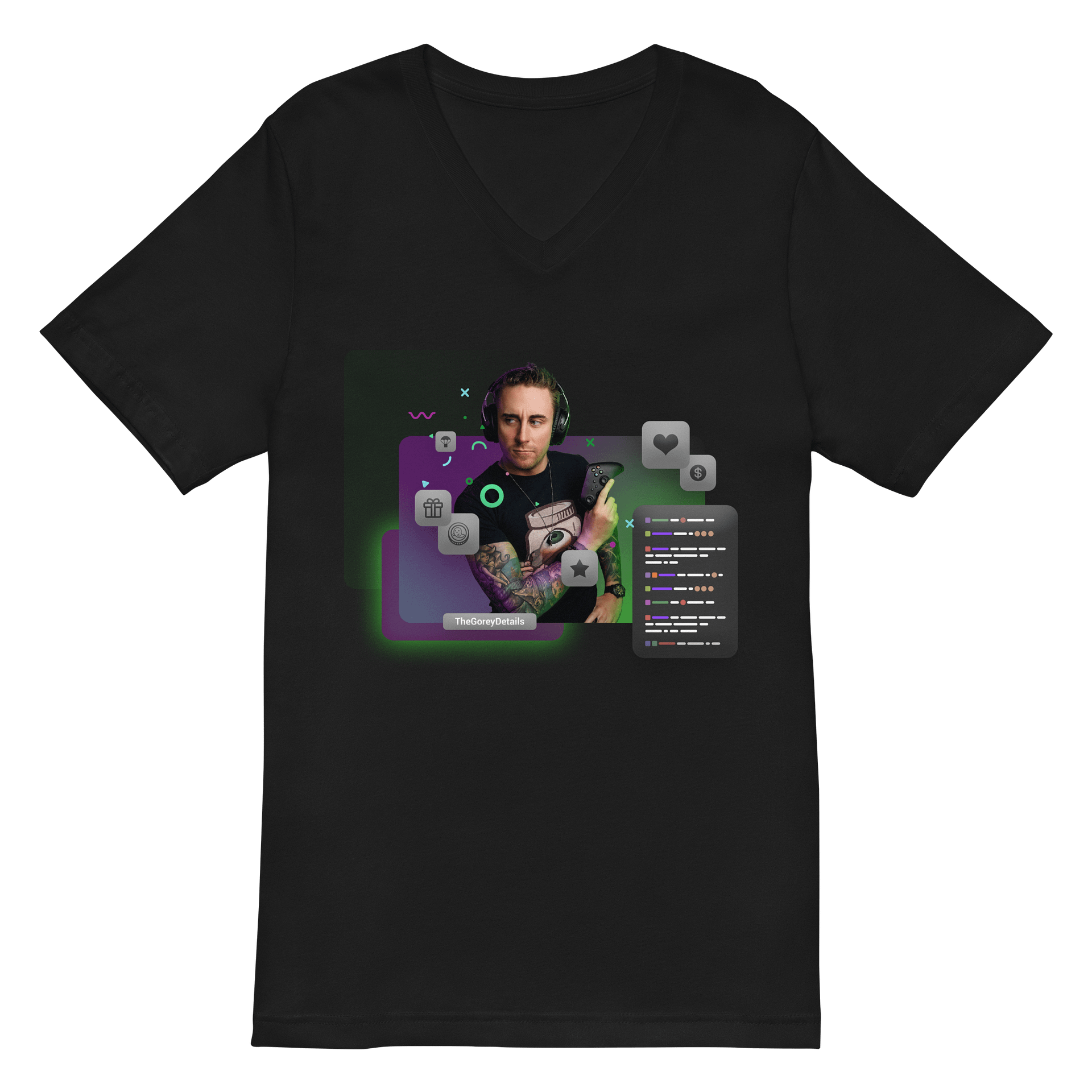 Chat Encouraged - Bella+Canvas Short Sleeve V-Neck Jersey T-Shirt product image (3)