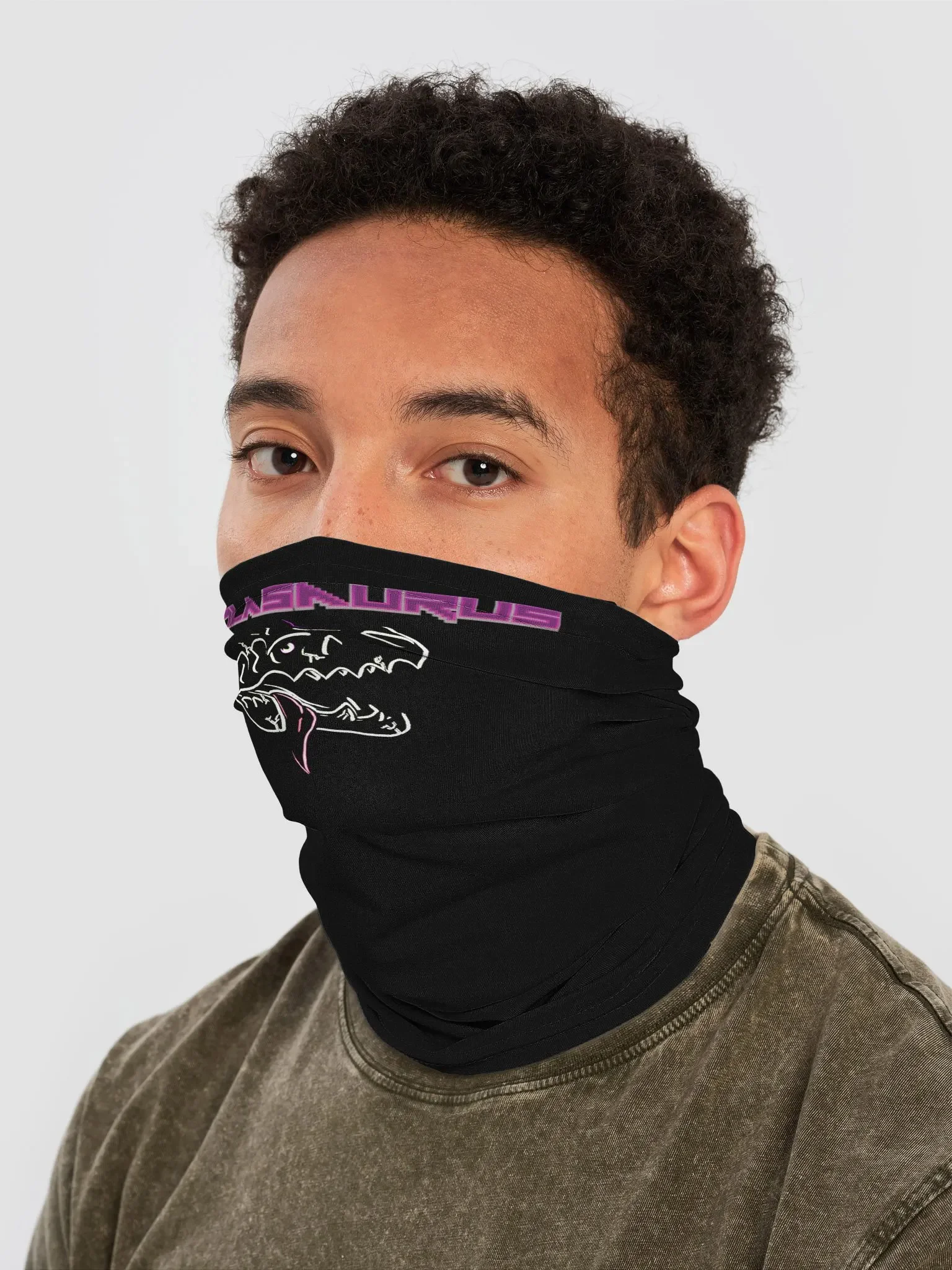 Volasaurus Neon Skull Neck Gaiter product image (2)