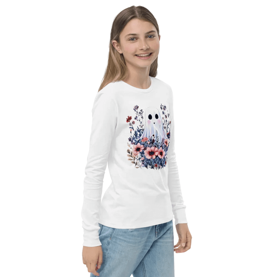 Natural Ghosts Long Sleeve Youth T-shirt product image (10)