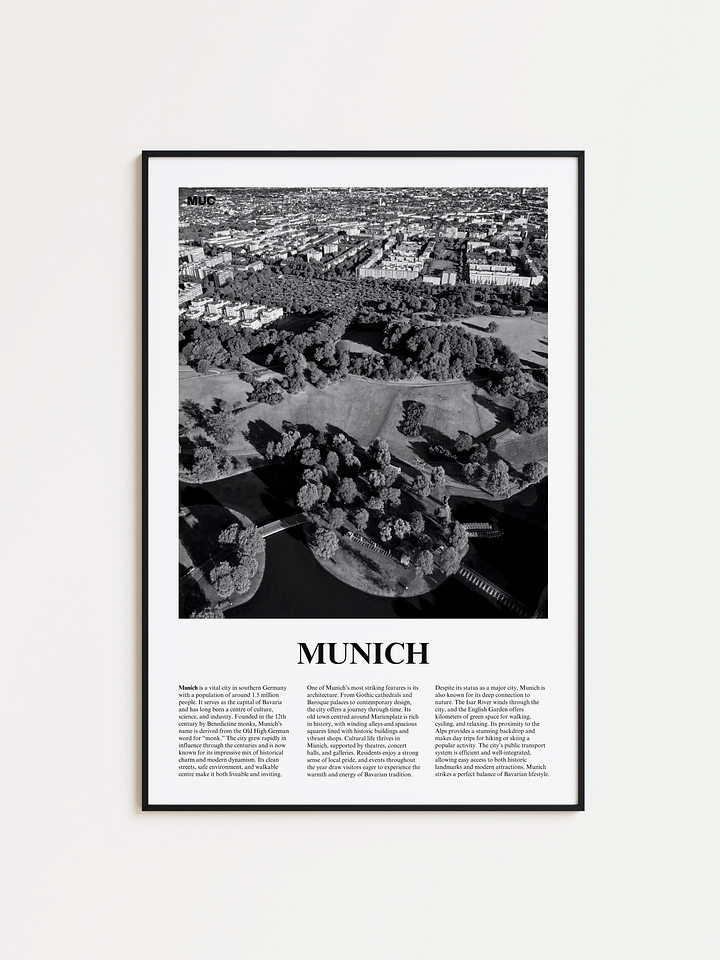 Munich 03 Newspaper Poster | Framed product image (1)
