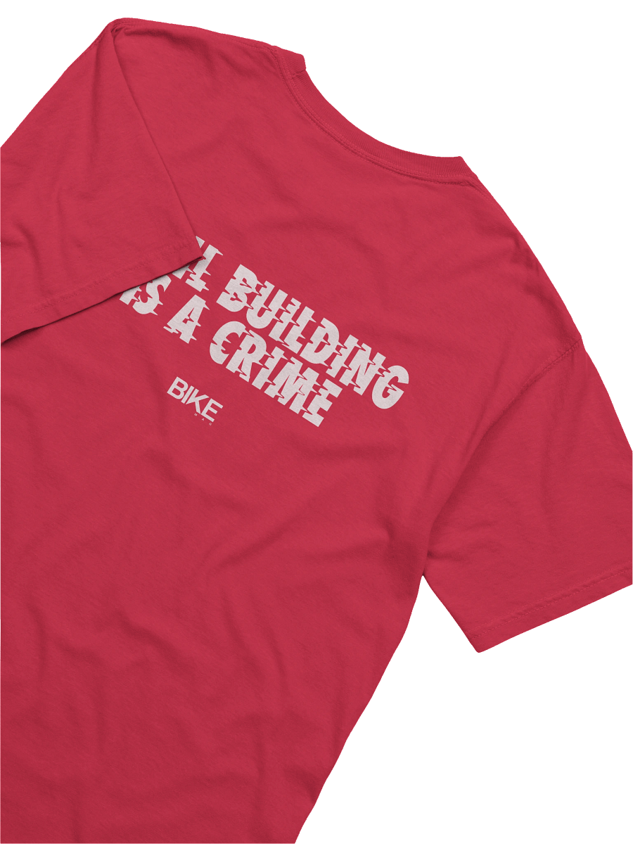 Trail Building Is A Crime Shirt (White Logo) product image (76)