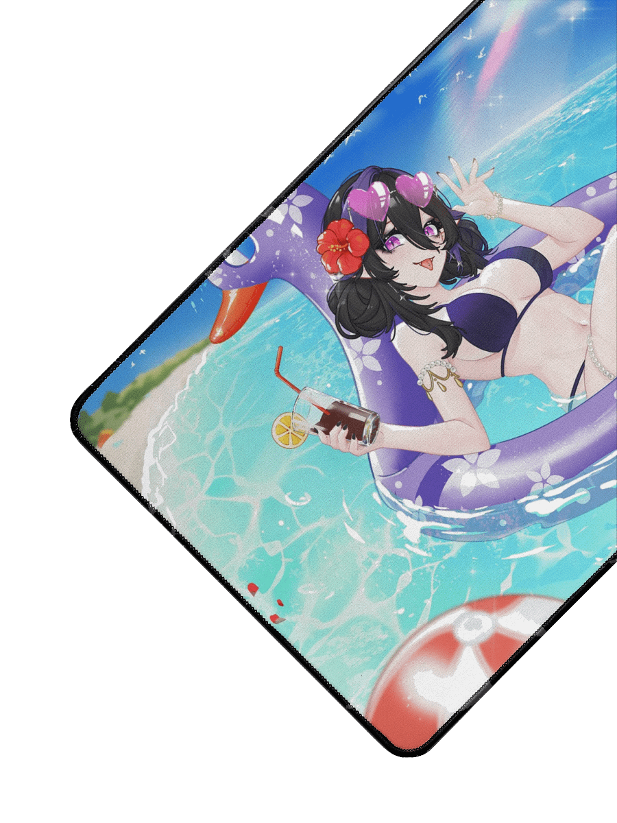 Ani at the beach Desk Mat product image (3)
